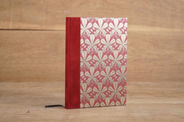 Notizbuch "Napoli", Jugendstil rot, blanko, Tagebuch
